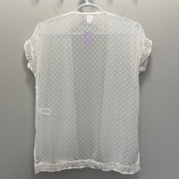 Evsie | Maurice’s Tween Girls Kimono Sheer White New With Tags Size Medium - Picture 6 of 6